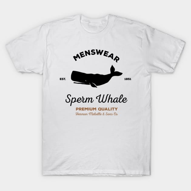 Sperm Whale menswear T-Shirt by JJFarquitectos